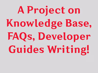 SaaS documents: Knowledge Base, FAQs, Developer Guides Writing