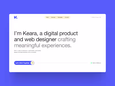 Keara.design – A Refined Brand & Web Presence