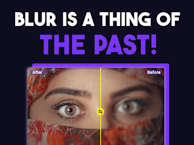 Enhance and upscale blurry photos