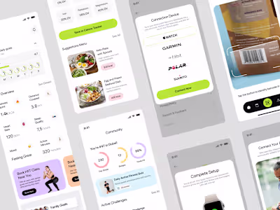 Designed a fitness & health tracking product for a client pr...