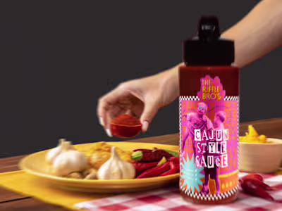 Cajun Style Sauce | Label & Packaging design