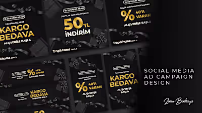 SOCIAL MEDIA AD CAMPAIGN DESIGN (BLACK FRIDAY)