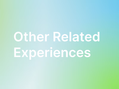 Other Previous Experiences 