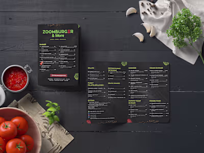 Food Menu Design