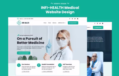 INFI-Health medical website design