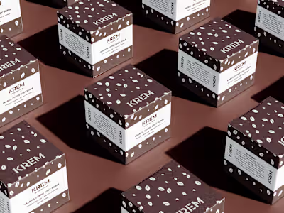 KREM: Brand Identity, Product label and  Package Design