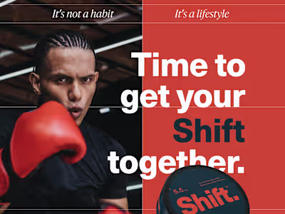 Social Media Ads + Landing Page for Shift