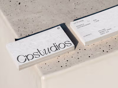 Type And Logo Design For Cp Studios (Clothing Brand)