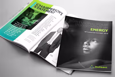 Hulisani Annual Report on Behance