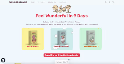 ✍🏼 Web Copy: Wunderground Coffee