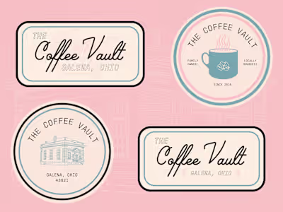 THE COFFEE VAULT | Merchandise Design Bundle