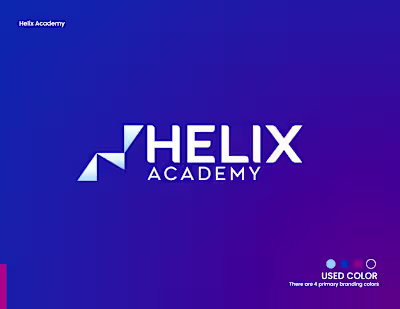 Helix Academy Logo Design | Advanced Tech H Logo Design