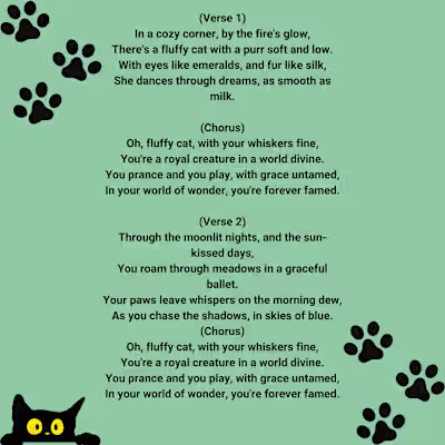 The Fluffy Cat- Lyrics