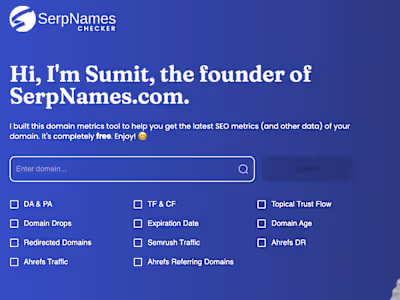 Serpnames Checker