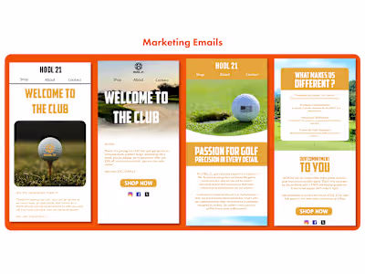 Email Marketing Success for a Golf startup in USA