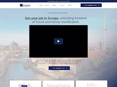 Figma to WordPress: Relocate Europe