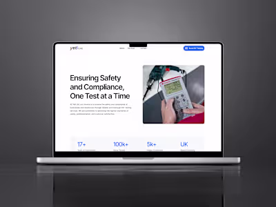 Yeti Ltd: Framer Website Build for leading PAT Testing company