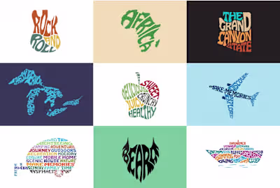 Typography (word art) in Shapes