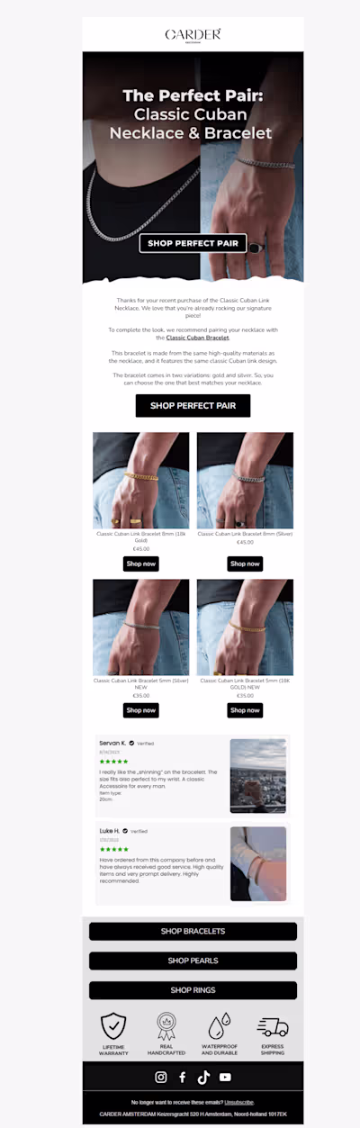 Product Spotlight Campaign For A Jewelry Brand
