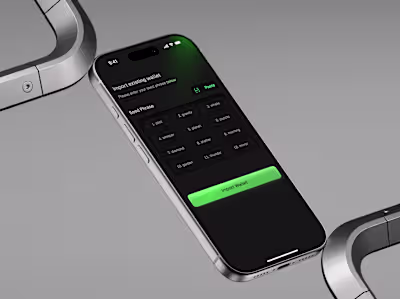 Import wallet screens for SlimeWallet. Empty and filled stat...