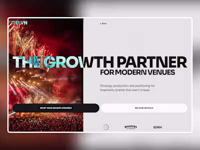 Brand Identity & Framer Website - ELVN Studio