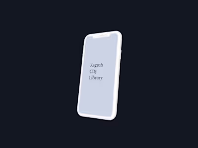 Zagreb City Library Book Reservation App & Responsive Website