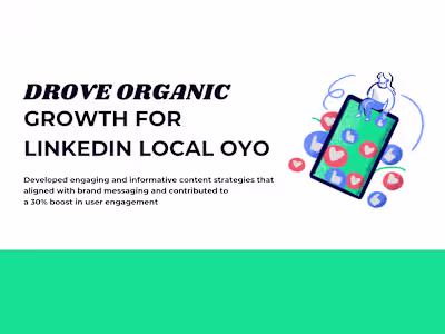 Drove organic growth for LinkedIn Local Oyo 