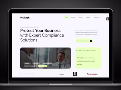 Custom Website Design for Protegis