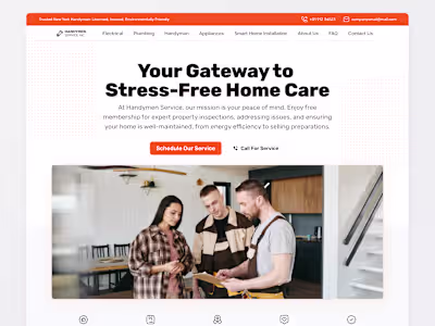 Handymen Landing Page