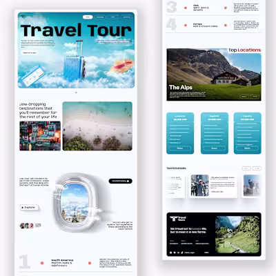 Modern Travel website