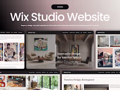 Custom website for Geisted, built to showcase luxury interio...
