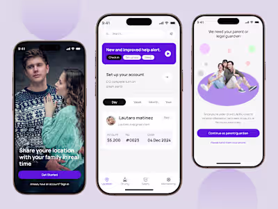Live 360 Location Sharing Mobile App Design