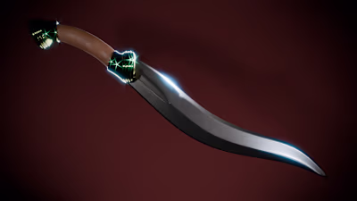 3d Sword low poly