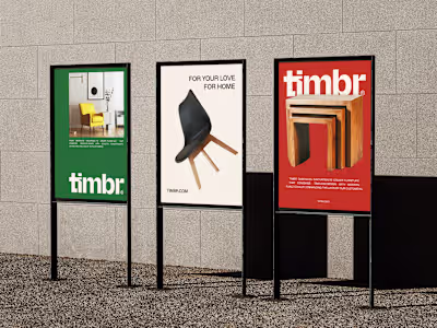 Timbr furniture - Brand identity