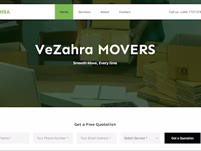 VeZahra Removals Website