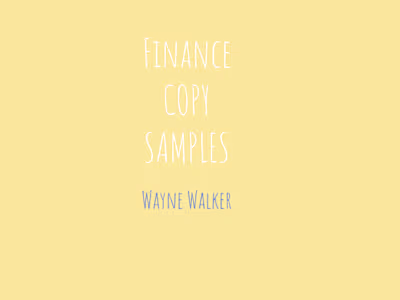 Finance Samples