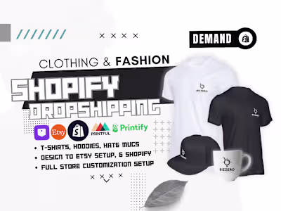 I will brand fashion clothing shopify store for you