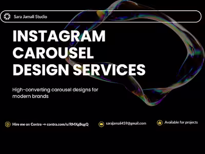Startup Pitch Deck & Instagram Carousel Design in Canva
