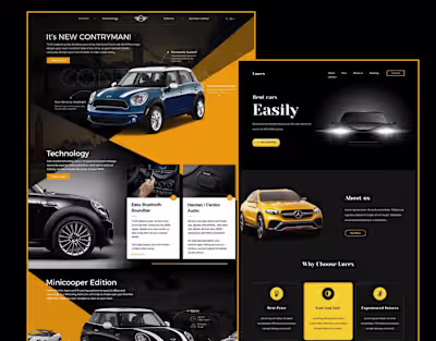 Car detailing and Car sales website