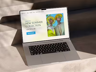 E-Commerce Fashion Store Website Design