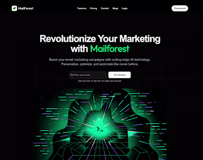 A quick tour of the MailForest dashboard! This shot highligh...