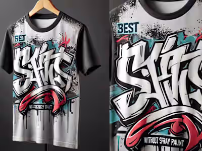 Streetwear Graffiti T-Shirt Design