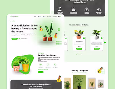FreshyPlants Landing Page :: Behance