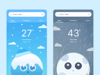 Skies - UI Design and Illustration