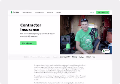 Increasing Conversion on Industry Pages