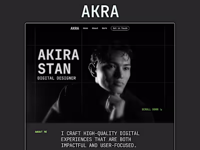 AKRA - Framer Portfolio Template