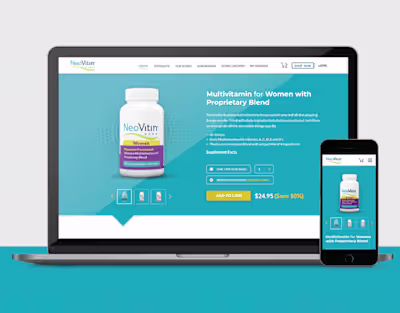 Landing Page for Multivitamin Company
