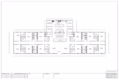 Wood Framing Structure Plan for Office Building