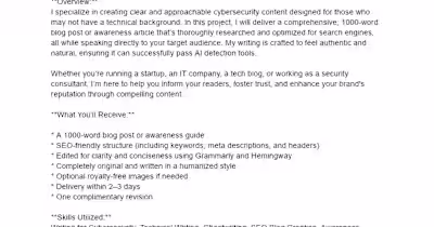 Beginner-Friendly Cybersecurity Blog or Awareness Article