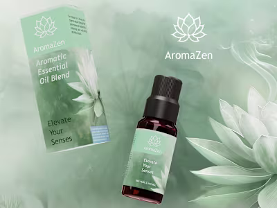 3d Packaging - Essential Oil Branding | Blender